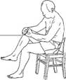 Massage oefening kuitspier